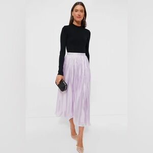 Lilac Pleated Bellamy Skirt